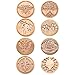 Wax Stamp Set, Aymayo 8 PCS Wax Seal Stamp Brass Heads and 1 PCS Wooden Handle, Arts & Crafts Vintage Adhesive Sealing Wax Stamp Kit with Gift Bag- Great Gift for a Friend or Yourself