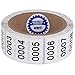 Consecutively Numbered Labels. Measure: 1.5