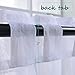 NICETOWN Kitchen Window White Sheer Curtains High Thread Crushed Sheer Voile Draperies/Drapes with Rod Pocket/Back Tab for Bedroom (2 Pieces, 52 inch Wide x 63 inch Long)
