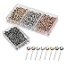 Little Otter Metal Push Pins (800pcs) - 4 Decorative Metallic Colors Thumb Tacks Map Pins l Great for Scratch Travel Map, Bulletin Board, Cork Board,Shadow Box l DIY Cubicle Wall Photo Decoration
