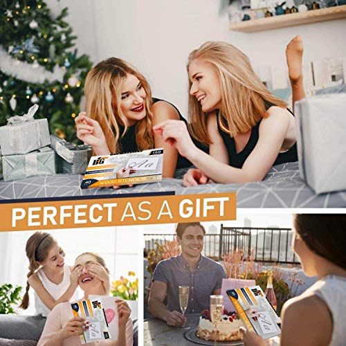 4 BIG+KLAUSS+Letter+Stencils+Painting