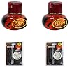 2 Cherry Gracemate Poppy Air Freshener and 2 Gracemate Red Led Light Bases with USB Fitting