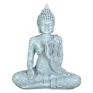 Zen’Light SBM1 grey stone meditation Buddha1 figurine 10 x 5 x 12 cm