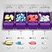 Pill Organizer 2 Times a Day - Weekly Medicine Organizer - Vitamin Holder - Big Pill Container Box - Easy Open Large Medication Dispenser Case - Detachable 7 Day AM PM - 14 Compartments
