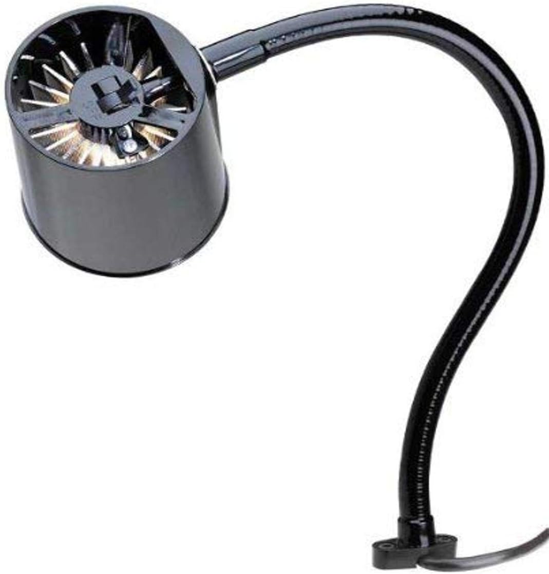 Moffatt95049 Task Lamp, Incandescent/Halogen Lamp Type, Direct Mount Base Type, 18" Arm Length, 100 Watts, 1690 Raw Lumens,Black