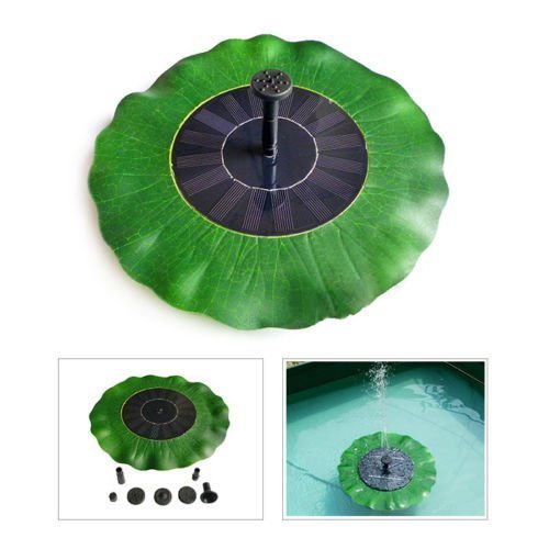 BONDWL 7V 1.4W Floating Bird Bath Solar Powered Fountain Garden Water Panel Pump Kit Pool Pond Solar Sprinkler Fountain