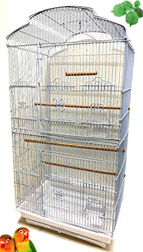 Large 36-Inch Portable Bird Flight Cage for Canary Parakeet Cockatiel Lovebird Finch Small Parrot Budgies Travel Bird Cage