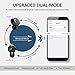 WAKWLK Bluetooth 5.0 True Wireless Earbuds with Charging Case for iPhone Android, 55H Cyclic Playtime Waterproof Touch Control Stereo Headphones with mic, in-Ear Earphones Headset for Sport
