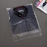J-Beauty 9 x 13 Inch Clear Apparel Bags Self Seal Flap for T-Shirt,Clothes,Party Wedding Gift Bags (100 Pcs)