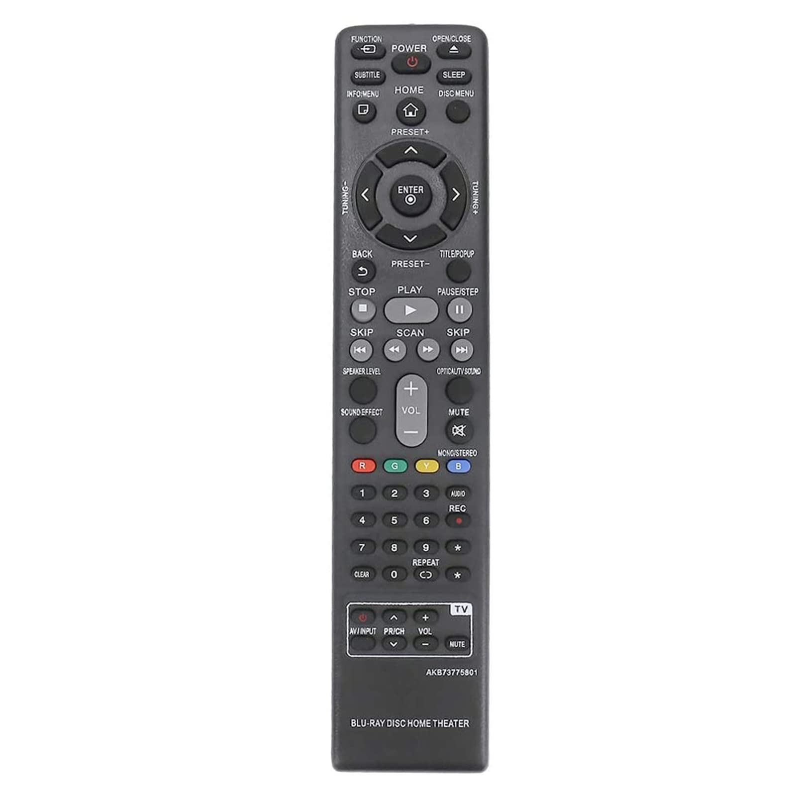 VINABTY AKB73775801 Replacement Remote Control fit for LG Blu-Ray Home Theater System AKB73775821 S43S2-S S43T1-S S54S1-S S54T1-C S54T1-W S63H1-C S63H1-S S63H1-W S63S1-S S63S2-C S63S2-S S63S2-S/C