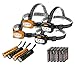 EverBrite LED Mini Flashlights Headlamp for Running, Camping, Reading, Fishing, Hunting, Walking, Jogging Head Light Durable, Lightweight Batteries Included