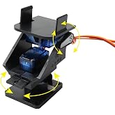 Mini Pan/Tilt Camera Platform Anti-Vibration Camera Mount w/ 2 Servos Aircraft FPV