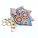 5pcs Love Heart Keychain Full Drill Diamond Painting for DIY Set Key Ring Gift