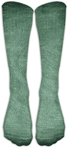 Green Background Unisex Novelty Printed Comfortable Athletic Socks Gift Crew Socks