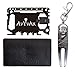 Credit Card Tool with Money Clip Set - Golf Divot Tool and Golf Ball Marker - Gadgets for Men - Multi Tool Credit Card - Money Clip Wallet Size Pocket Tool All In One - Multi Purpose Credit Card Tool