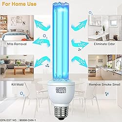COOSPIDER UV 25 Watts UVC Light Bulb with Ozone, UV