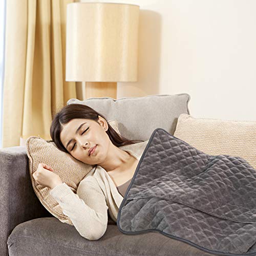 Large Heating Pad for Neck, Back Pain, Abdomen, Shoulder, Waist - 36''x20'Electric Heating Pad Machine Washable Auto-Off Timer - Thumbnail 5