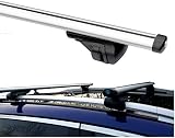 Summit SUM-003 Semi Universal Roof Bars Pair Aluminium 1.35m Silver view 9