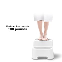 UNCLE WU 2-Step Stool for Kids & Adults