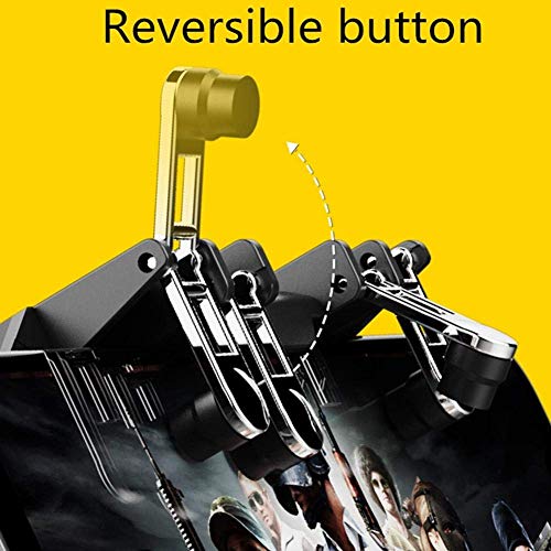 ET BAZAR PUBG Trigger Controller, Mobile Gamepad-6 Finger Game Assistant with 4 Highly Sensitive Triggers, Left and righ
