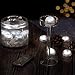 AGPtek 10PCS White Submersible Round LED Candle High Brightness Tea Vase Battery Light Outdoor Garden Pond Pool Bath Disco Bar Spa Tub Decoration Wedding Xmas Floral Decoration Candles