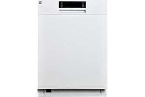Kenmore 22-14582 24" Built-In Dishwasher - UltraWash, SmartWash, Sanitize Rinse, SmartDry, and Leak Detection - 14 Place Settings - 57 DBA - ENERGY STAR Certified - 24" - White
