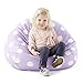 Big Joe , Lavender Polka Dot Classic Bean Bag Chair, Lavendar with White