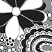 Duck Brand Printed Duct Tape, Black and White Flower, 1.88 Inches x 10 Yards, Single Roll