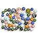 Yellow Mountain Imports Collector's Series Assorted Marbles Set in Tin Box, Lava Rocks