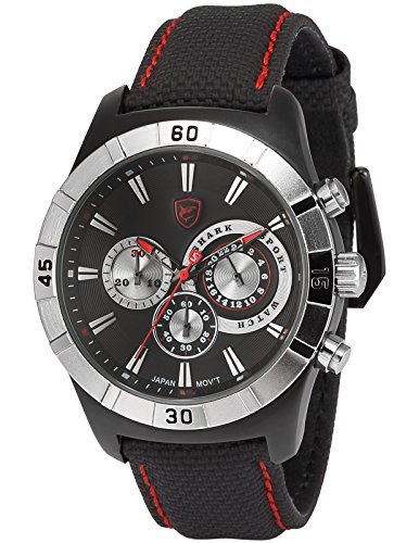 Ganges Shark 2nd Generation Men's SH287 Quartz Nylon Band Chronograph Sport Watch