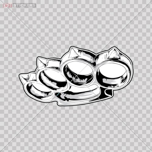 Buy Sticker Vinyl Decals Brass Knuckles Car Window Wall Art Decor Doors Helmet Truck Motorcycle