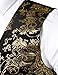 ZEROYAA Mens Hipster Metallic Paisley Printed Single Breasted V-Neck Suit Vest/Tuxedo Waistcoat