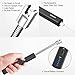 RONXS Candle Lighter, Square Electric Arc Lighter with LED Battery Display Safety Switch, USB Rechargeable Lighter w/Longer Flexible Neck for Camping Cooking BBQs Fireworksthumb 2