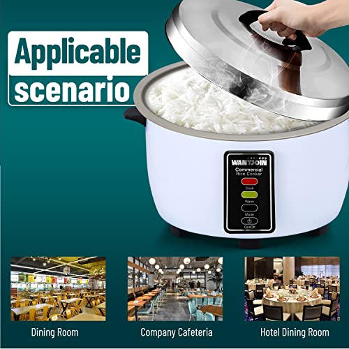 Wantjoin Commercial Rice cooker Stainless Steel Rice Cooker and Warmer