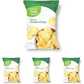 Amazon Fresh, Classic Potato Chips, 11 Oz (Previously Happy Belly, Packaging May Vary) (Pack of 4)