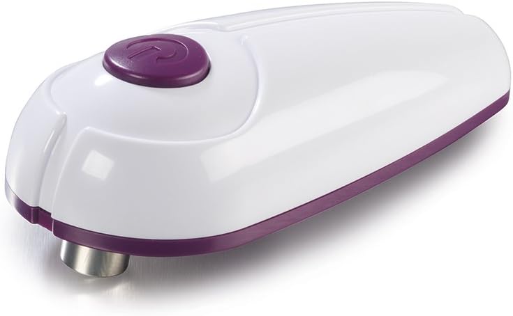 GOURMETmaxx 06688 Touch and Go Professional Can Opener | Tin Opener | Electric Can Opener | Purple