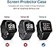 KIMILAR 4-Pack Screen Protector Case Compatible with Fitbit Versa 2, TPU Rugged All-Around Screen Protective Case Bumper Soft Plated Shell for Versa 2 Smartwatch