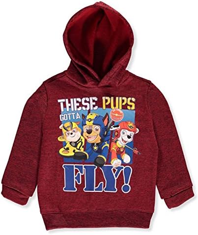 Nick Junior Nickelodeon Toddler Boys Burgundy Size 2T-4T PAW Patrol Hoodie Sweatshirt