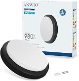 ANWIO 13W Outdoor Black Bulkhead Light IP54 980LM 4000K Porch Wall view 8