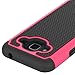 Galaxy J3 2016 Case,Galaxy J3V Case,Galaxy J3 6 Case,Galaxy Amp/Express Prime Case,Galaxy Sky/Sol Case,Asmart Shockproof Dual Layer Protective Cover Phone Case for Samsung Galaxy J3 V 2016 (Hot Pink)