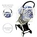 P&P Baby Stroller Rain Cover - Best for Umbrella Strollers. Universal fit | Protection for All Conditions - Snow, Dust, Wind, Mosquito | Transparent Big Window with Ventilation, Premium Quality