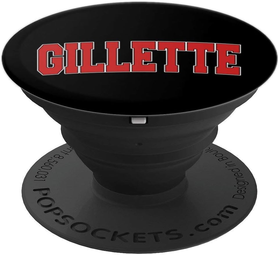 GILLETTE WY WYOMING Varsity Style USA Vintage Sports PopSockets Grip and Stand for Phones and Tablets