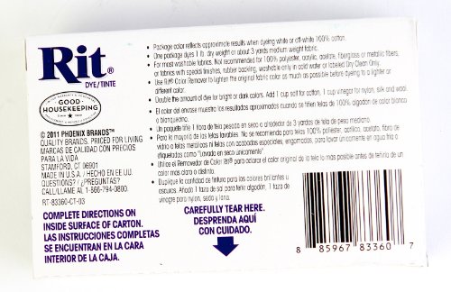 Rit Dye Powder Dye, 1-1/8 oz, Denim Blue, 3-Pack