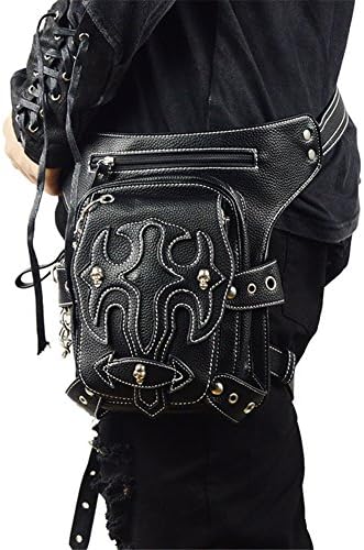 Steampunk Retro Shoulder PU Leather Messenger Wallet