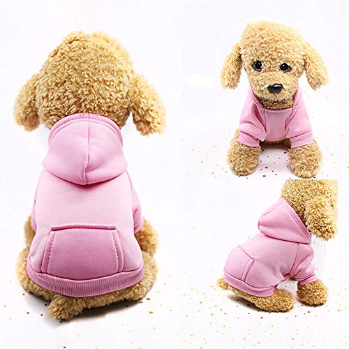 image for HUN Huangou Pet Coat Clothes Apparel Hoodie Costume with Pocket Dog Cl