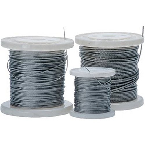 Wire Rope - For Most Nets - 2mm 7/7 Galvanised per 50m