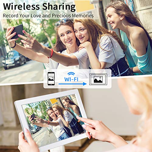 Digital Picture Frame with Bluetooth, Arafuna Touch Screen 10 inch IPS