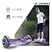 Hoverboard Two-Wheel Self Balancing Electric Scooter UL 2272 Certified, Metallic Chrome LED Light (Chrome Purple)