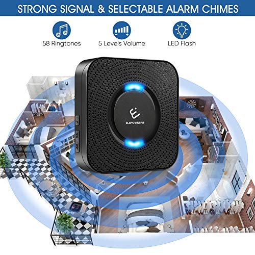 Wireless Door Sensor Chime ELEPOWSTAR Door Window Sensor Chime for
