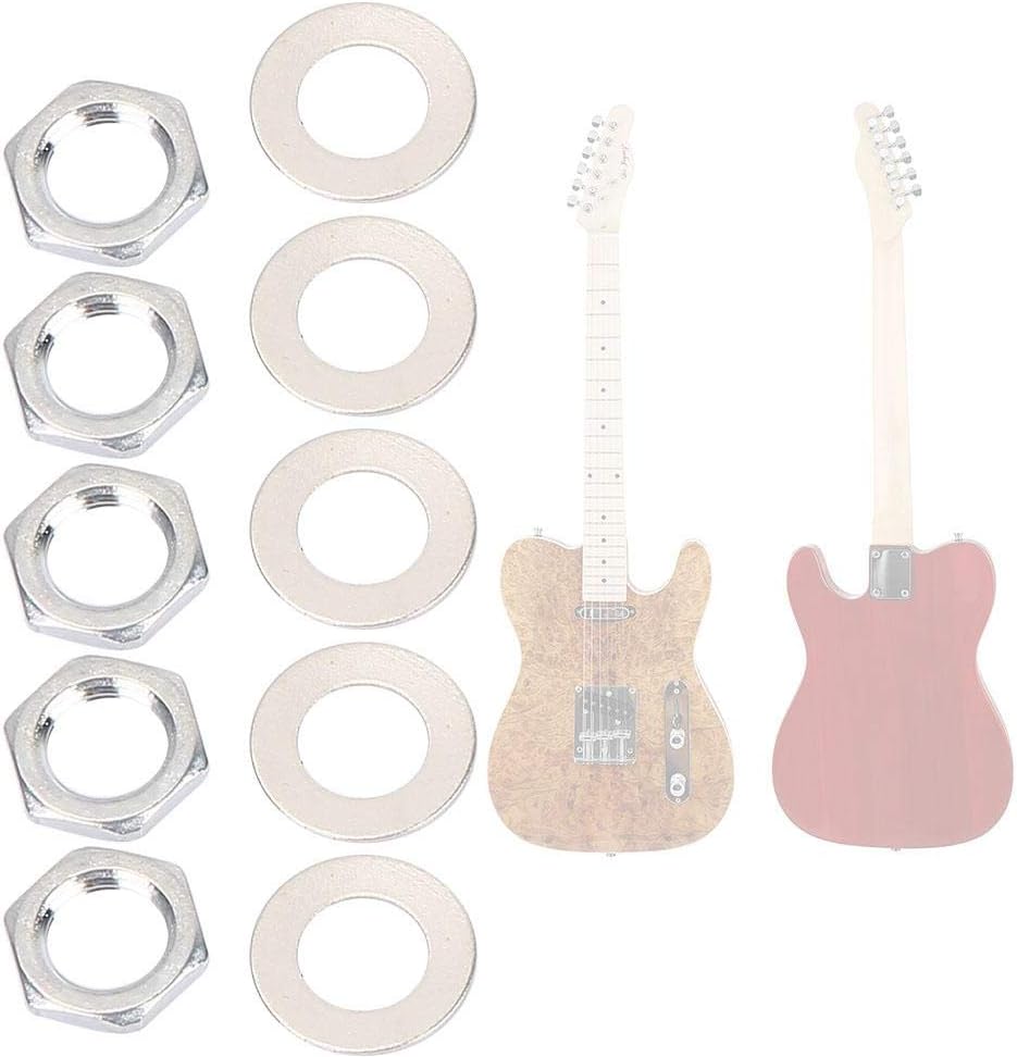 Guitar Input Jack Socket Nuts Washers - Image 5